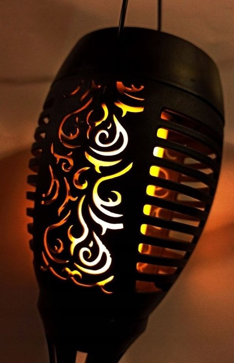 LAMPA SOLARNA WBIJANA DO OGRODU RUCHOMY PŁOMIEŃ 50 cm 1 szt.
