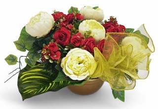 STROIK NA POMNIK KOMPOZYCJA KWIATOWA NA GRÓB Z OBCIĄŻENIEM