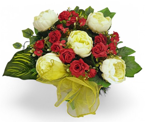 STROIK NA POMNIK KOMPOZYCJA KWIATOWA NA GRÓB Z OBCIĄŻENIEM