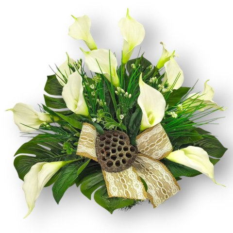 STROIK NA POMNIK KOMPOZYCJA KWIATOWA NA GRÓB