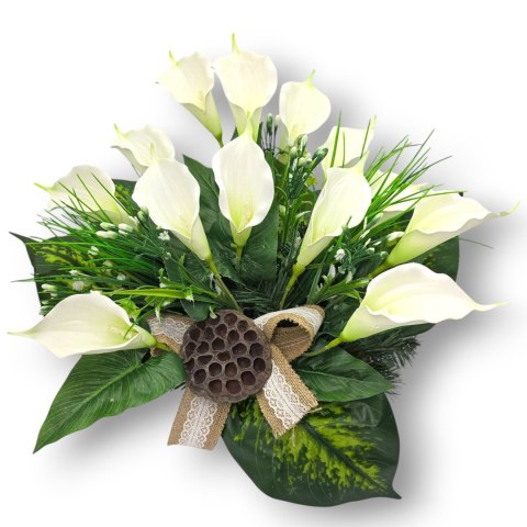 STROIK NA POMNIK KOMPOZYCJA KWIATOWA NA GRÓB