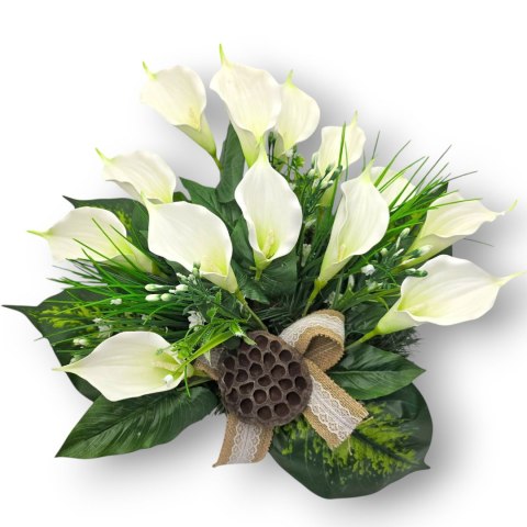 STROIK NA POMNIK KOMPOZYCJA KWIATOWA NA GRÓB