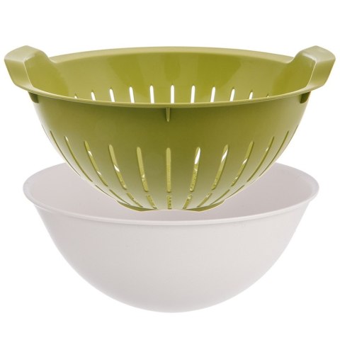 CEDZAK KUCHENNY Z MISKĄ 2W1 DURSZLAK SITKO MISKA ZIELONY ELA 3L ORION 124487