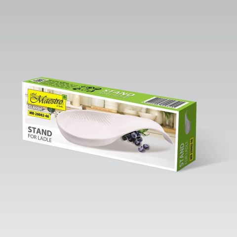 CERAMICZNA PODSTAWKA POD ŁYŻKĘ WAZOWĄ MAESTRO WHITE MR-20002-46