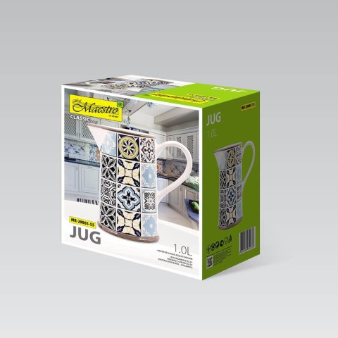 CERAMICZNY DZBANEK NA WODĘ MLEKO SOKI 1.0L MAESTRO HOLIDAY IN PORTO MR-20005-55