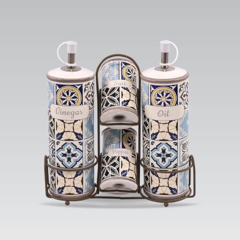 CERAMICZNY ZESTAW DO PRZYPRAW 5-ELE MAESTRO HOLIDAY IN PORTO MR-20005-04S