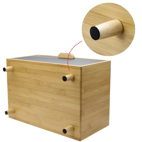 CHLEBAK BAMBUSOWY POJEMNIK NA PIECZYWO BRUNBESTE BB-4250 CZARNY