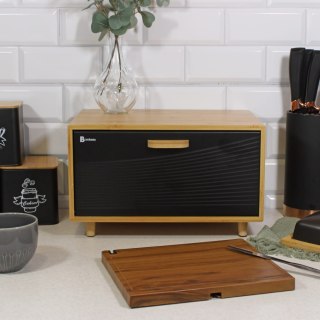 CHLEBAK BAMBUSOWY POJEMNIK NA PIECZYWO BRUNBESTE BB-4252 CZARNY