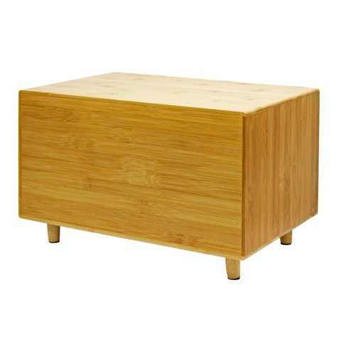 Chlebak bambusowy stalowy pojemnik na pieczywo chleb bułki biały BRUNBESTE BB-2677