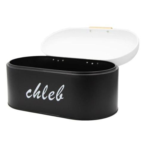 Chlebak metalowy mały + 3 pojemniki na kawę herbatę cukier przyprawy BRUNBESTE BB-2669