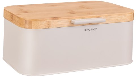 CHLEBAK Z DREWNIANĄ POKRYWĄ POJEMNIK NA PIECZYWO KINGHOFF KH-1928