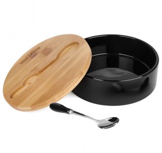 CUKIERNICA CERAMICZNA Z ŁYŻECZKĄ CZARNA KONIGHOFFER 4240