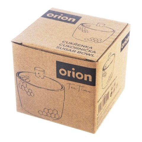 CUKIERNICZKA CERAMICZNA CZARNA CUKIERNICA POJEMNIK NA CUKIER TEA TIME 320 ML ORION 155404