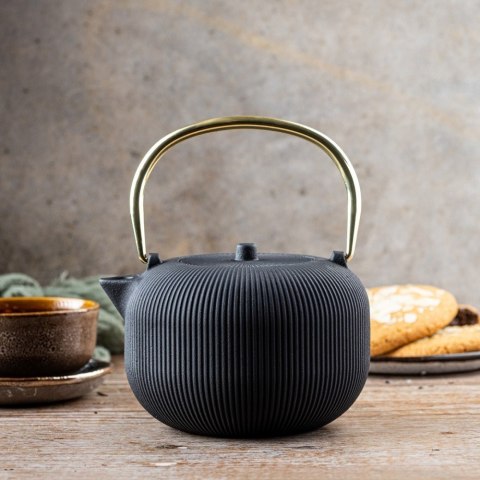 CZAJNICZEK ŻELIWNY ZAPARZACZ DO HERBATY KAWY 1.0L KINGHOFF KH-1931