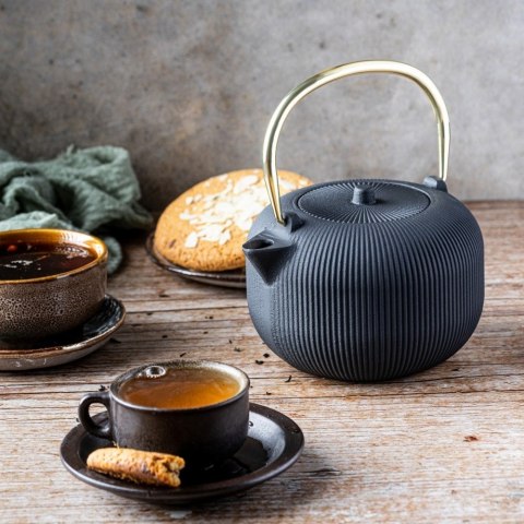 CZAJNICZEK ŻELIWNY ZAPARZACZ DO HERBATY KAWY 1.0L KINGHOFF KH-1931