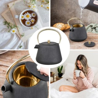 CZAJNICZEK ŻELIWNY ZAPARZACZ DO HERBATY KAWY 1.0L KINGHOFF KH-1932