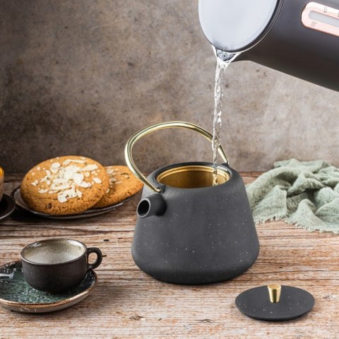 CZAJNICZEK ŻELIWNY ZAPARZACZ DO HERBATY KAWY 1.0L KINGHOFF KH-1932