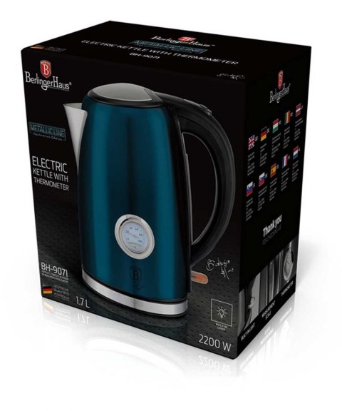 CZAJNIK ELEKTR. 1.7L Z TERMOMETREM BERLINGER HAUS AQUAMARINE BH-9071
