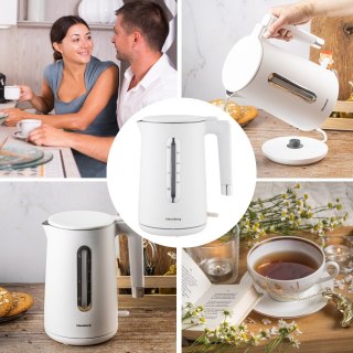 CZAJNIK ELEKTRYCZNY BEZPRZEWODOWY 1.7L BIAŁY KLAUSBERG KB-7890