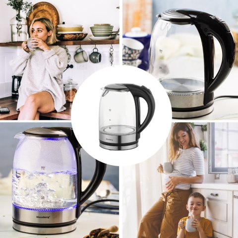 CZAJNIK ELEKTRYCZNY SZKLANY 1.7L KLAUSBERG KB-7886