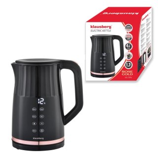 CZAJNIK ELEKTRYCZNY Z REGULACJĄ TEMPERATURY 1.7L BEZPRZEWODOWY CZARNY KLAUSBERG KB-7896