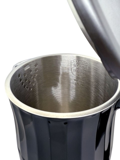 CZAJNIK ELEKTRYCZNY Z REGULACJĄ TEMPERATURY 1.7L BEZPRZEWODOWY CZARNY KLAUSBERG KB-7896