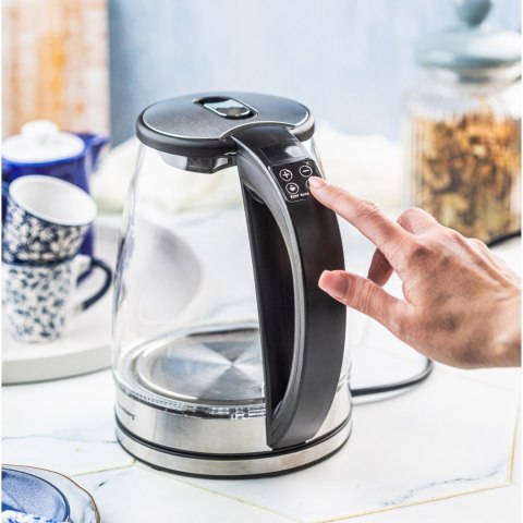 CZAJNIK ELEKTRYCZNY Z REGULACJĄ TEMPERATURY SZKLANY 1.8L KLAUSBERG KB-7887