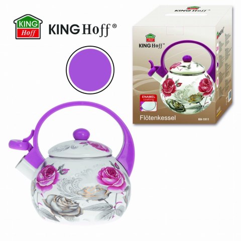 CZAJNIK EMALIOWANY 2.0L EMALIA NA INDUKCJĘ GAZ KINGHOFF ROSE KH-1911