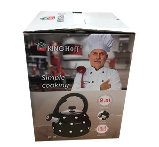 CZAJNIK EMALIOWANY W GROSZKI KiNGHOFF 2.0L KH-1048