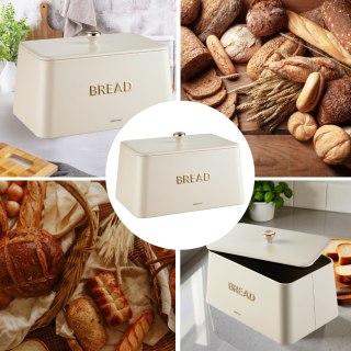 Chlebak, pojemnik na pieczywo, KINGHOFF KH-1950 Beżowy