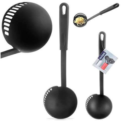 Chochla do zupy z cedzakiem czarna BLACKLINE 150ml 30.5cm ORION 144905