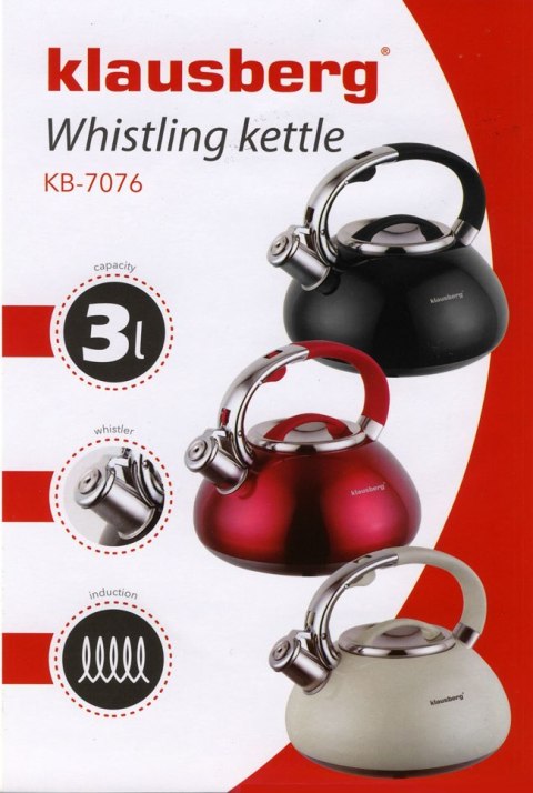 CZAJNIK LAKIEROWANY KLAUSBERG 3.0L KB-7076