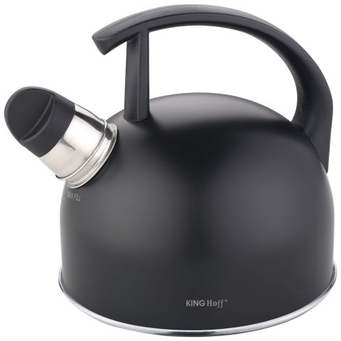 CZAJNIK STALOWY 1.5L MATOWY CZARNY KINGHOFF KH-1897