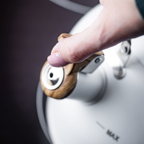 CZAJNIK STALOWY 2.5L INDUKCJA KINGHOFF KH-1860 BIAŁY MATOWY