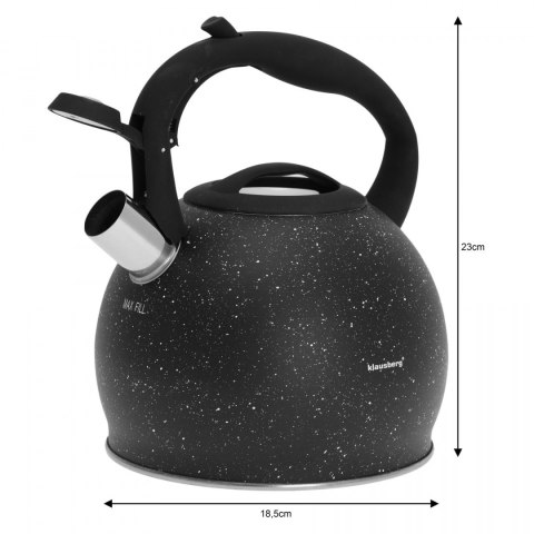 CZAJNIK STALOWY 3.0L KLAUSBERG MARMO KB-7266