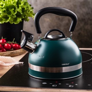 CZAJNIK STALOWY NA GAZ 1.8L MAŁY INDUKCJA KINGHOFF KH-1855 ZIELONY
