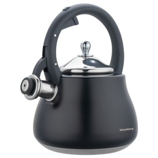 CZAJNIK STALOWY NA GAZ 2.8L INDUKCJA CZARNY MATOWY KLAUSBERG KB-7918