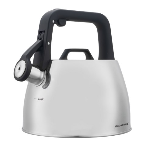 Czajnik stalowy na gaz 2.5L indukcja srebrny KLAUSBERG KB-7914