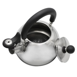 Czajnik stalowy z gwizdkiem na gaz indukcję mały 1.5L srebrny BRUNBESTE BB-1323