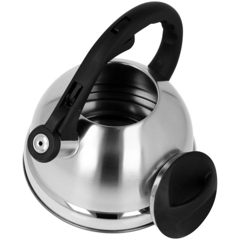 Czajnik stalowy z gwizdkiem tradycyjny indukcja gaz 2.7L srebrny BRUNBESTE BB-1309