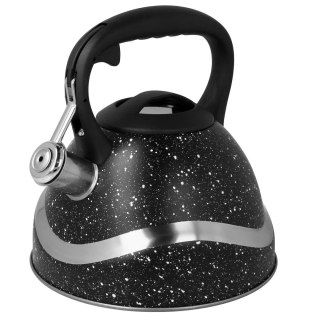 Czajnik stalowy z gwizdkiem tradycyjny na gaz indukcja 3L marmurek BRUNBESTE BB-1446