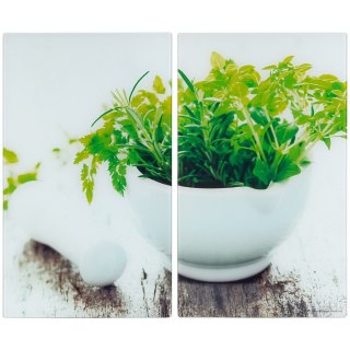 Deska do krojenia i osłona kuchenki szklana 60x52cm VILDE 259679