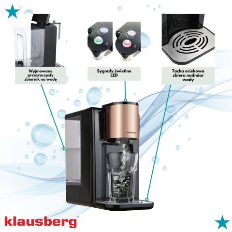 DOZOWNIK DYSTRYBUTOR PODGRZEWACZ DO GORĄCEJ WODY 2.2L Z REGULACJĄ TEMPERATURY KLAUSBERG KB-7879