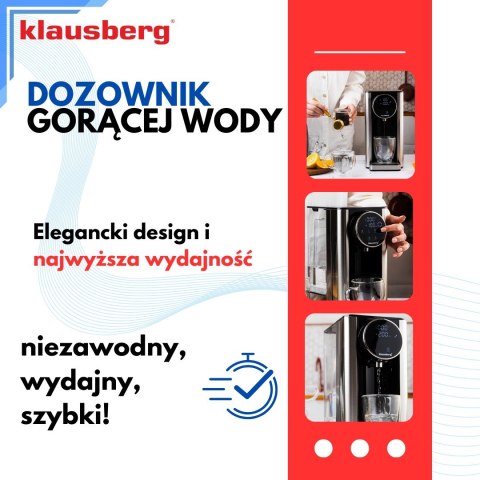 DOZOWNIK DYSTRYBUTOR PODGRZEWACZ DO GORĄCEJ WODY 2.7L Z REGULACJĄ TEMPERATURY KLAUSBERG KB-7880