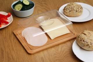 DREWNIANA DESKA DO SERWOWANIA I PRZECHOWYWANIA Z POKRYWĄ BRUNBESTE BB-2563