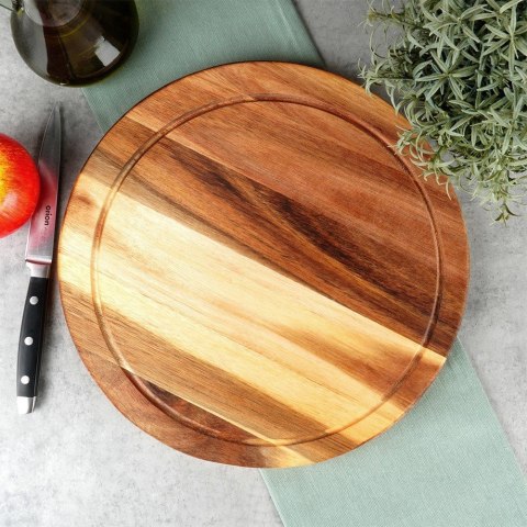 Deska do krojenia i serwowania drewniana 30cm EXCELLENT HOUSEWARE 259697