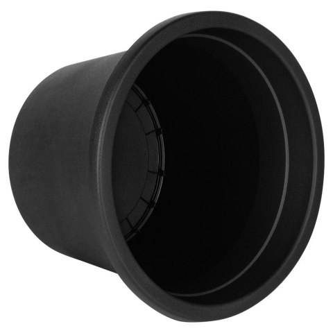 Doniczka ogrodowa plastikowa czarna okrągła duża 39 cm VILDE 339516