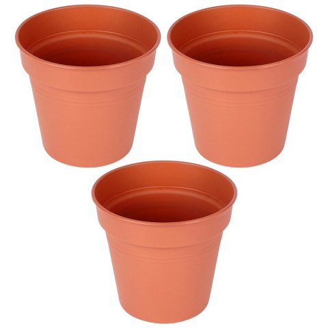 Doniczka ogrodowa plastikowa okrągła duża 17 cm 3 szt. PROGARDEN 339520