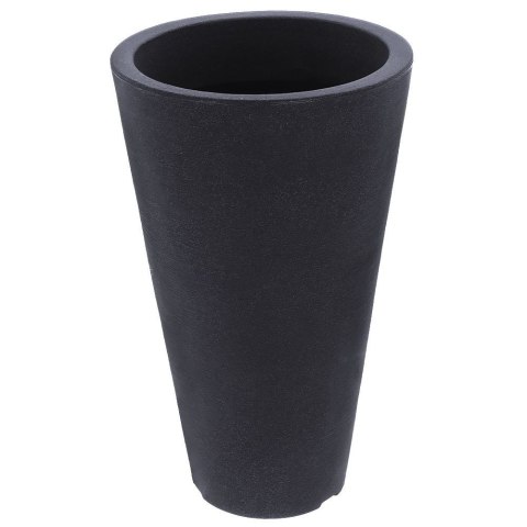 Doniczka ogrodowa plastikowa szara okrągła duża 28x45 cm VILDE 339312