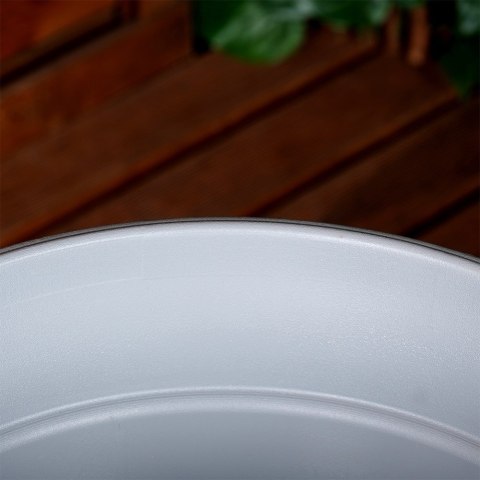 Doniczka ogrodowa plastikowa szara okrągła duża 38x34 cm VILDE 339500